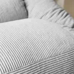 Zitzakken-Merkloos HOME DELUXE zitzak COSY lichtgrijs incl. krukje