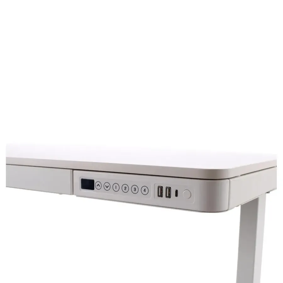 MRC Home Office - Elektrisch verstelbaar zit-sta bureau - Wit - 120 x 60