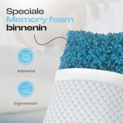 Hoofdkussens-Dreamhouse Hoofdkussen – Memory Foam & Wasbare Hoes