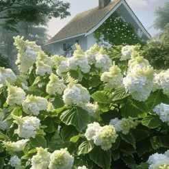 Plant in a Box Hortensia - Set van 2 - Hydrangea 'Ice Crystal' - Hoogte 25-40cm - ⌀19cm