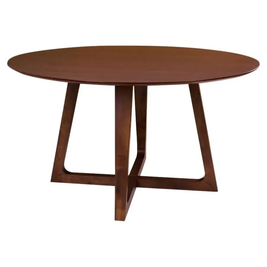 House Nordic Eetkamertafel Hellerup Walnoot Ø137 cm