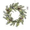Kerstverlichting-House of Seasons Kerstkrans met LED Verlichting - Ø42 cm - Groen