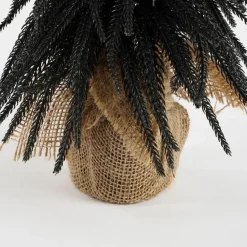 House of Seasons Kunstkerstboom in Jute - H45 x Ø25 cm - Zwart