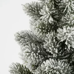 Kerstbomen-House of Seasons Kunstkerstboom in Jute - H60 x Ø30 cm - Groen Frosted