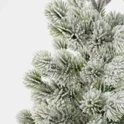 House of Seasons Kunstkerstboom in Jute - H55 x Ø25 cm - Groen Frosted