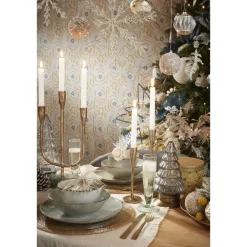 Kandelaars En Windlichten-House of Seasons Stretto Kandelaar L21 x B9,5 x H40,5 cm Goud