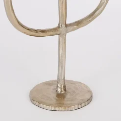 Kandelaars En Windlichten-House of Seasons Stretto Kandelaar L21 x B9,5 x H40,5 cm Goud