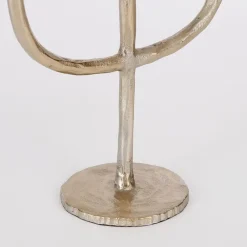 Kandelaars En Windlichten-House of Seasons Stretto Kandelaar L21 x B9,5 x H40,5 cm Goud