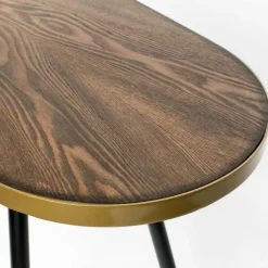 Housecraft Living Housecraft Denise Consoletafel/ Wandtafel Hout 121x 91 cm Bruin/ Goud