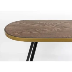 Housecraft Living Housecraft Denise Consoletafel/ Wandtafel Hout 121x 91 cm Bruin/ Goud