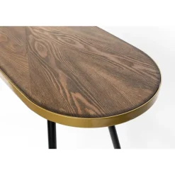 Housecraft Living Housecraft Denise Consoletafel/ Wandtafel Hout 121x 91 cm Bruin/ Goud