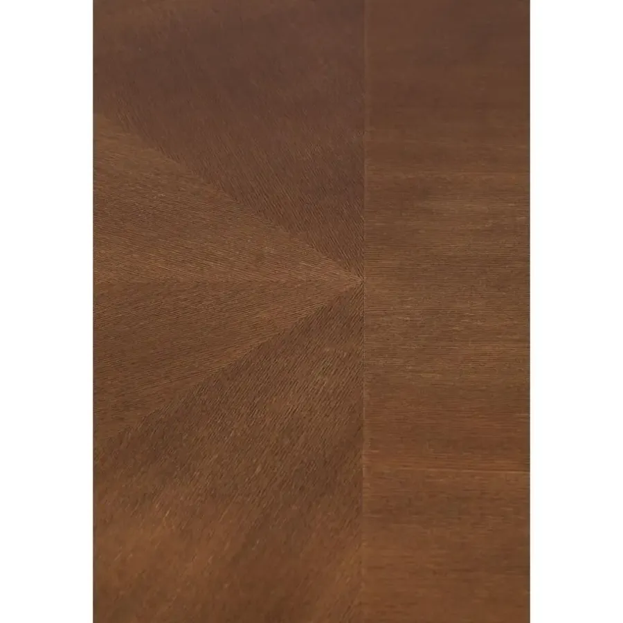 Houten Eettafels|Ovale Eettafels-Housecraft Living Housecraft Denise Eettafel Hout Ovaal 180x90 cm Bruin/ Goud