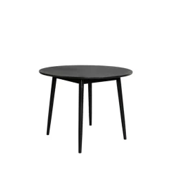 Housecraft Living Housecraft Fabio Eettafel Rond Hout 100 cm Zwart