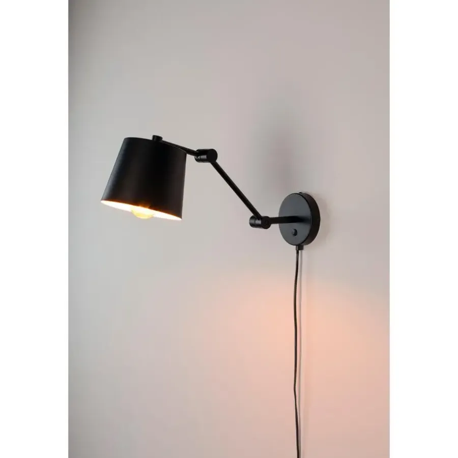 Staande Lampen-Housecraft Living Housecraft Hajo Wandlamp - Zwart