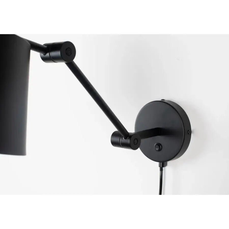 Staande Lampen-Housecraft Living Housecraft Hajo Wandlamp - Zwart