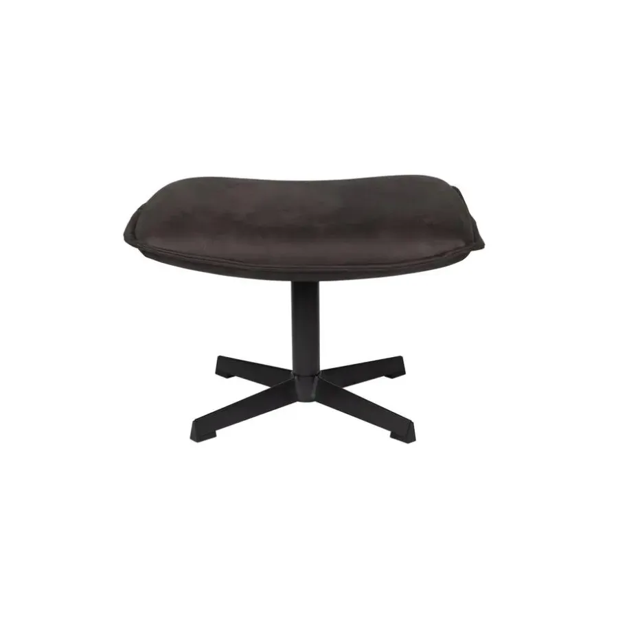 Hockers En Voetenbanken-Housecraft Living Housecraft John Hocker Antraciet - Zwart