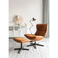 Hockers En Voetenbanken-Housecraft Living Housecraft John Hocker Cognac - Bruin