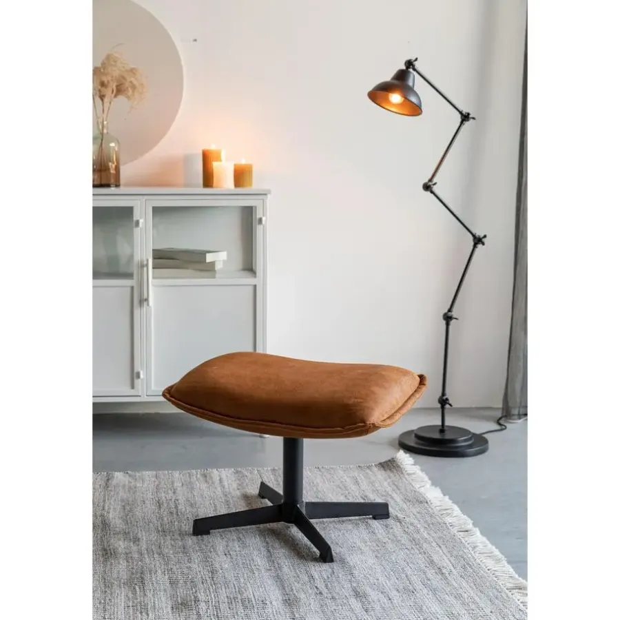 Hockers En Voetenbanken-Housecraft Living Housecraft John Hocker Cognac - Bruin
