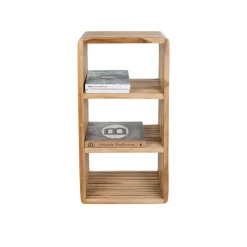 Wandkasten-Housecraft Living Djia Kastje Teak Hout Hoog - Bruin
