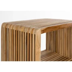 Wandkasten-Housecraft Living Djia Kastje Teak Hout Hoog - Bruin