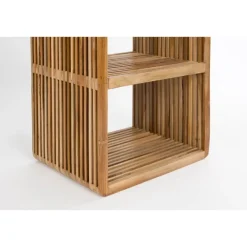 Wandkasten-Housecraft Living Djia Kastje Teak Hout Hoog - Bruin