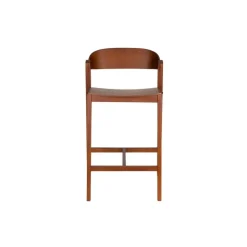 Housecraft Living Wooz Barkruk 65 cm Eikenhout Walnoot bruin