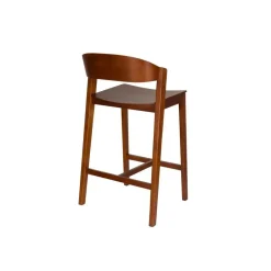 Housecraft Living Wooz Barkruk 65 cm Eikenhout Walnoot bruin
