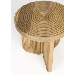 Housecraft Living Housecraft Maeze Bijzettafel Hout Rond 40 cm - Bruin