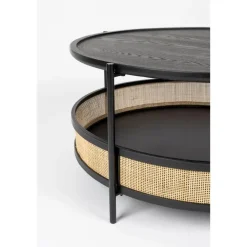 Salontafels-Housecraft Living Housecraft Makoto Salontafel Rond 80x80 cm Zwart