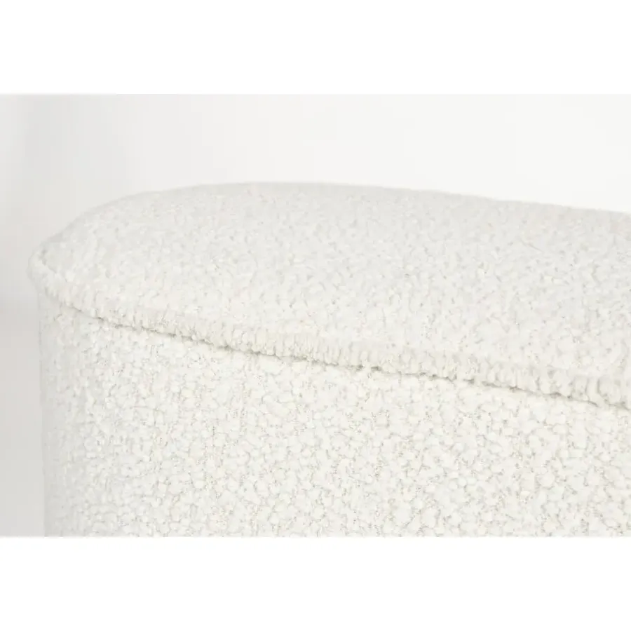 Housecraft Living Housecraft Marcos Bankje Bouclé Wit