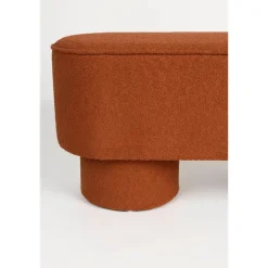Housecraft Living Housecraft Marcos Bankje Bouclé Rood/ Bruin
