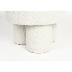 Poefen-Housecraft Living Housecraft Marcos Kruk/ Poef Bouclé Wit