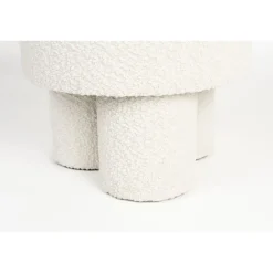 Poefen-Housecraft Living Housecraft Marcos Kruk/ Poef Bouclé Wit