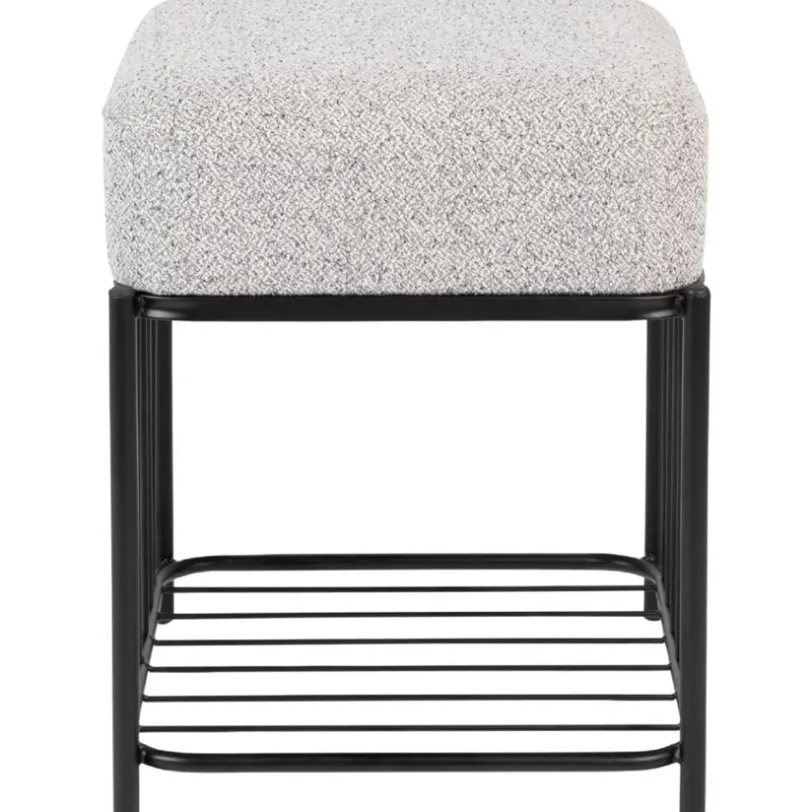 Krukjes-Housecraft Living Housecraft Milou Kruk/ Poef Vierkant - Grijs