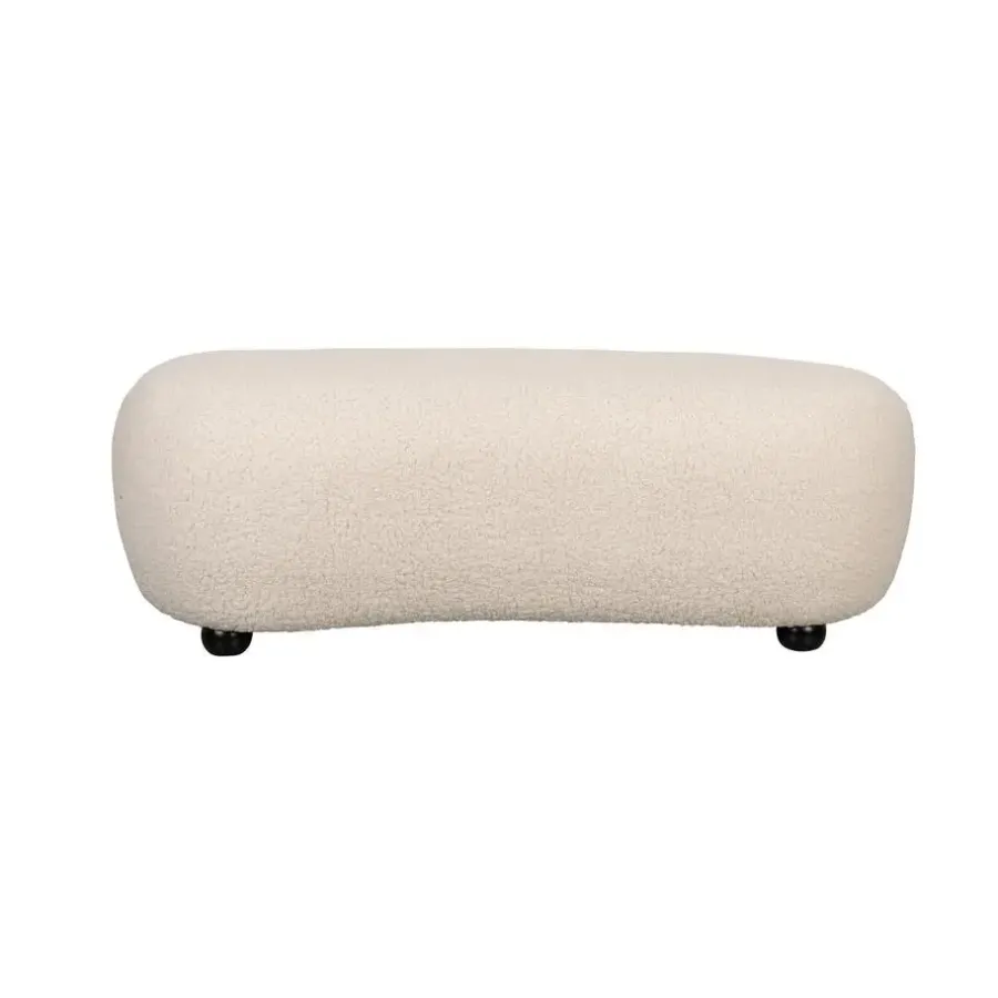 Housecraft Living Housecraft Noxx Hocker Teddy stof Wit