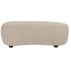 Hockers En Voetenbanken-Housecraft Living Housecraft Noxx Hocker Teddy stof Beige