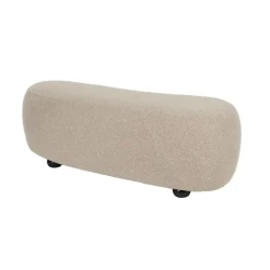 Hockers En Voetenbanken-Housecraft Living Housecraft Noxx Hocker Teddy stof Beige