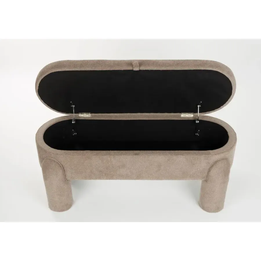 Housecraft Living Housecraft Orly Bankje met opbergruimte 113 cm - Grijs