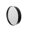Spiegels-Housecraft Living Housecraft Raj Spiegel/ Wandspiegel/ Badkamerspiegel Rond Metaal 60x60 cm Zwart