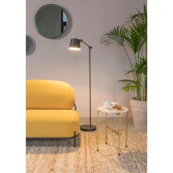 Spiegels-Housecraft Living Housecraft Raj Spiegel/ Wandspiegel/ Badkamerspiegel Rond Metaal 60x60 cm Zwart