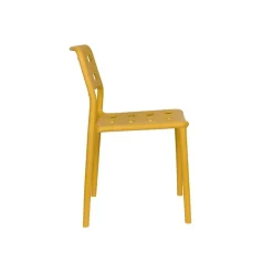 Housecraft Living Housecraft Serra Tuinstoel/ Eetkamerstoelen Kunststof Geel - Set van 4