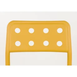Housecraft Living Housecraft Serra Tuinstoel/ Eetkamerstoelen Kunststof Geel - Set van 4