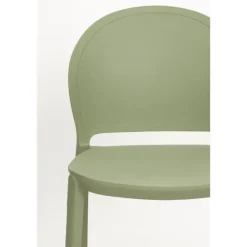 Housecraft Living Housecraft Sjoerd Tuinstoelen/ Eetkamerstoelen Kunststof Groen - Set van 4