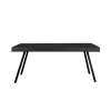 Rechthoekige Eettafels-Housecraft Living Housecraft Suri Eettafel Hout 160x78 Zwart