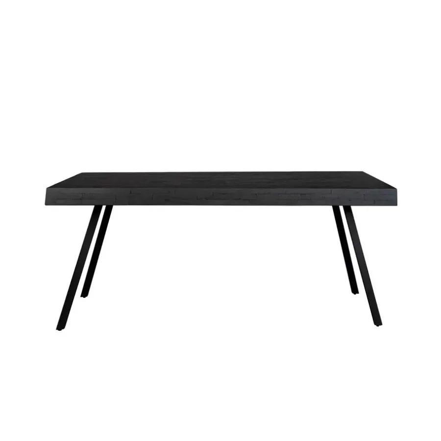 Rechthoekige Eettafels-Housecraft Living Housecraft Suri Eettafel Hout 160x78 Zwart