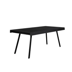 Rechthoekige Eettafels-Housecraft Living Housecraft Suri Eettafel Hout 160x78 Zwart
