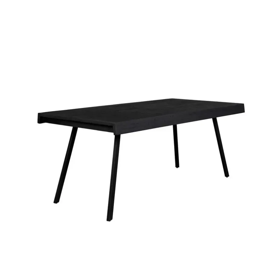 Rechthoekige Eettafels-Housecraft Living Housecraft Suri Eettafel Hout 160x78 Zwart
