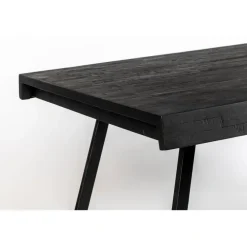 Rechthoekige Eettafels-Housecraft Living Housecraft Suri Eettafel Hout 160x78 Zwart