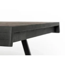 Rechthoekige Eettafels-Housecraft Living Housecraft Suri Eettafel Hout 160x78 Zwart