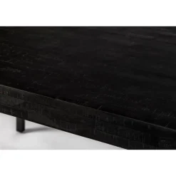 Rechthoekige Eettafels-Housecraft Living Housecraft Suri Eettafel Hout 160x78 Zwart